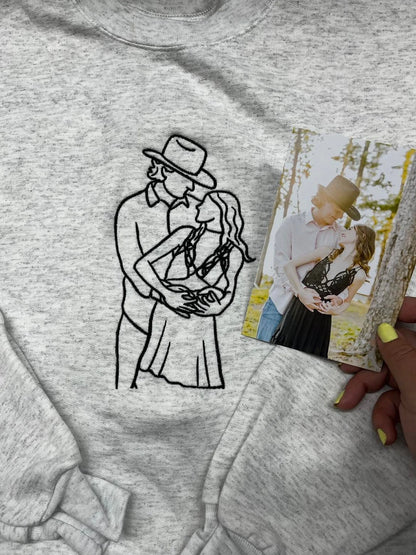 Custom Embroidered Photo Sweatshirt